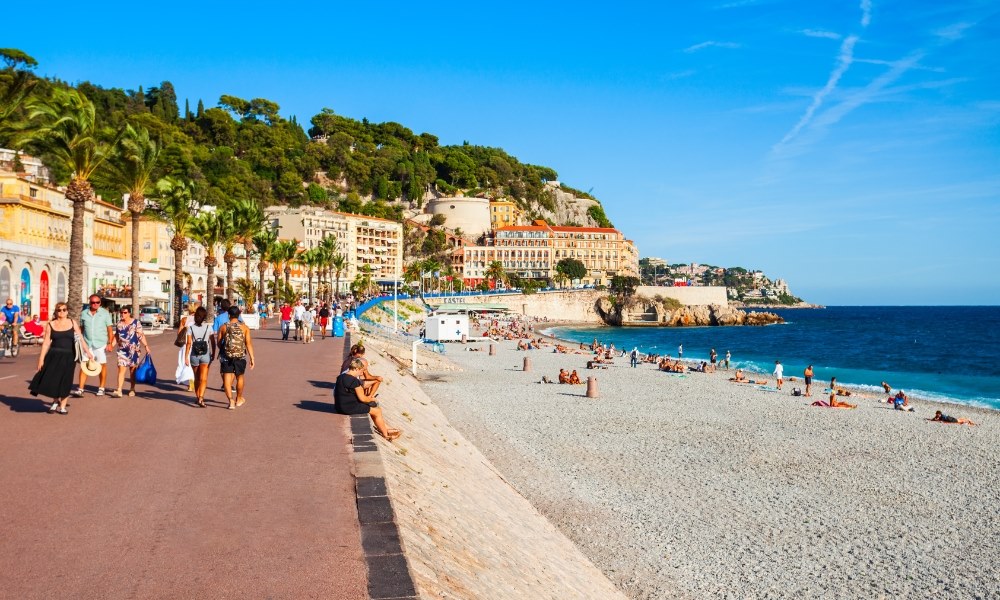 Typisches hoch gelegenes Dorf an der Côte d'Azur